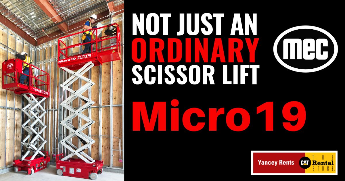 MEC® Mirco 19 Scissor Lift │ Yancey Rents